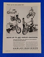 1963 HARLEY DAVIDSON MOTORCYCLE DEALER CLASSIC ORIGINAL PRINT AD MILWAUKEE WI picture