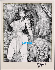 ARTHUR ADAMS ART SIGNED ORIGINAL PRINT MEDUSA MONSTER MARVEL COMICS COVER LEGEND picture