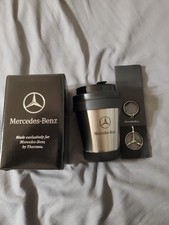Vintage Mercedes Benz Thermos Flask Silver Brand New NOS Sealed In Box Promo picture