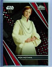 🔥#3/5 Mon Mothma RED Parallel 2023 Topps Chrome Black Star Wars picture