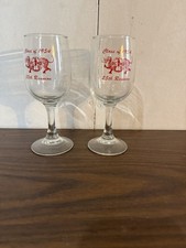 (2) Class Of 1954 Pekin Community High School Illinois 25th Reunion Glass 6” picture
