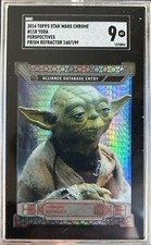 2014 Topps Star Wars Chrome Yoda Perspectives Prism Refractor /199 SGC 9 💎 🔥 picture