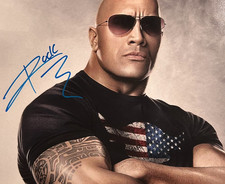 Dwayne THE ROCK Johnson WWE Signed 8x10