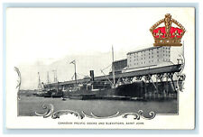 c1900s Canadian Pacific Docks and Elevators Saint John Unposted PMC Postcard picture