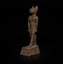 Egyptian Artifacts Unique Authentic Pharaonic Statue Of Egyptian Goddess Bastet picture