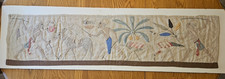 Antique Egyptian Textile Wall Panel 1930s Applique Farming & Animals Nile Scene picture