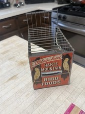 Vintage Hartz Mountain Foods Bird Cage Metal Transport Cage Advertising picture