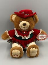 Vtg 1994 Teddy Bear Lane Christmas Bear Plush 16” Kmart Stuffed Animal Decor picture