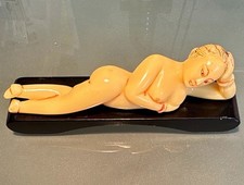 Vintage Art Deco Chinese Doctor Doll With Stand picture