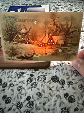 Antique Circa early 1900s HTL Christmas postcard Very Rare picture