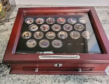 President Barack Obama Coin Collection Display Case with key Kennedy 50 cent pcs picture