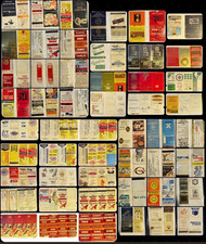 144 Vintage Advertising Matchbook Covers Flat No Matches Lot Hotels Restaurants picture