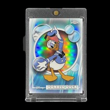 DONALD DUCK REFRACTOR WHITE BUBBLES HOLO CARD 2026 Topps Chrome - Disney picture