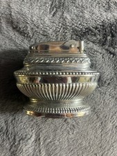 VINTAGE WORKING Ronson Queen Anne Silver Table Lighter   7694/13 Excellent picture