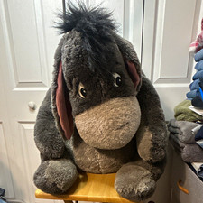 Disney Store Eeyore Winnie the Pooh Plush Stuffed Animal Gray Donkey picture