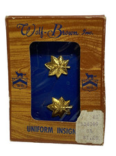 Vintage US NAVY* Lieutenant Commander Leafs 1/20th 10K GF Wolf Brown Inc. picture
