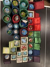 Pier 1 Imports - Christmas Ball Lot Of 34 Round Ornaments, Various Years picture