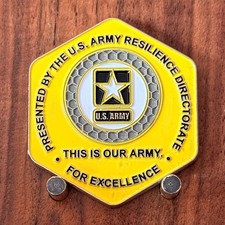 US Army Resilience Directorate Hexagonal Challenge Coin  W#31 picture