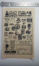 Vintage Crazy David Tshirts Print Advertisement  picture