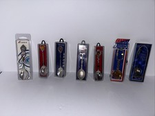 Vintage Lot of 7 Vacation Collector Spoons Sterling Pewter NIB New picture