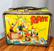 Vintage 1964 Popeye Metal Lunchbox & Thermos KING SEELEY Co. picture