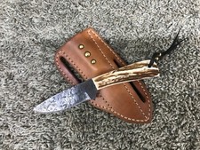 Pine Ridge Custom Ridgeline Hunter 1 Knife and Sheath picture