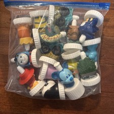Good 2 Grow Lot Of 14 Collectible Juice Bottle Toppers Disney Pixar Variety picture