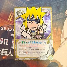 Bandai Naruto CCG Vintage The 4th Hokage Chibi #1345 1st Edition 2002 picture