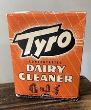 RARE Vintage TYRO Dairy Equipment Cleaner Box -- Milking Machine Cream Separator picture