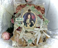 XL FRENCH LOUIS XIV VERSAILLE Antique Handmade Junk Journal,Mixed Media-KHATSART picture