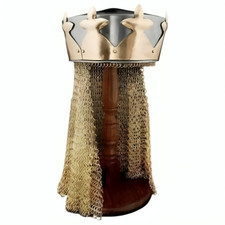 Monty Python King Arthur Helmet, Armor Helmet with Av Entail, Chain Mail Helmet picture