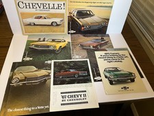Vintage 1970's Chevrolet Sales Brochure Lot - Nova Camaro Chevelle Monte Carlo picture