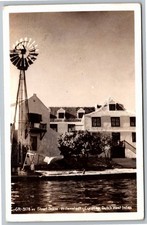 Willemstad Curacao Dutch West Indies Windmill Street Scene RPPC Postcard picture