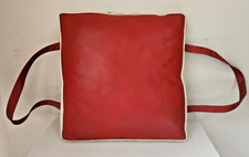 Vintage 50’s-60’s Red White Vinyl Kapok Boat Seat Buoyant Cushion by Red Head picture