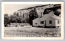 c1940s RPPC Fleck Orchard Motel Rufus Oregon Real Photo Motel Sherman County  picture