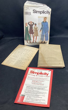 Vtg Sewing Pattern, Simplicity 7752, Dress, BB X-XL, Uncut - ships free picture