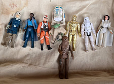 Star Wars Vintage original Kenner Star Wars 3.75 inch lot of 9. Real 1970s-1980 picture