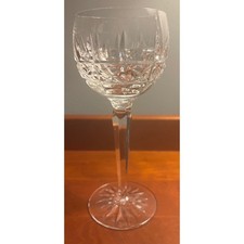 Waterford Crystal Lismore Tall Hock Wine Glass Clear Faceted Stem Irish Crystal picture