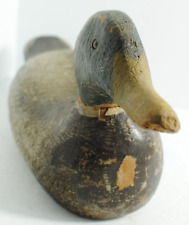 VTG Painted Wood Duck Decoy  16 inches made in Joliet, Illinois by Pratt 1930s picture