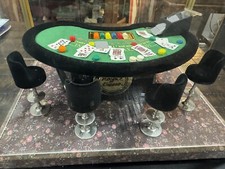 Vintage Miniature Royal Casino Black Jack Table Diorama In Case NICE UNIQUE picture