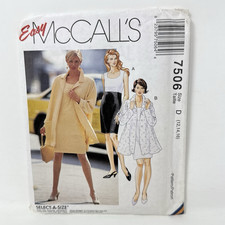 Uncut McCall's Easy 7506 Misses Jacket & Dress Sewing Pattern Size 12 14 16 picture