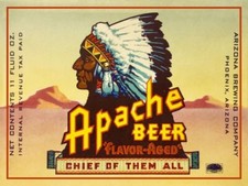 Apache Beer of Phoenix Arizona NEW Metal Sign: 12 X 16,  picture