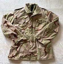 Vintage 1991 USGI M65 Field Jacket Mens Medium Regular 3 Color Desert Camo Liner picture
