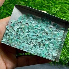 Natural Nigerian Emerald Pencil Rough Lot, 116 Ct, 165 Pcs, 4-10 mm Green Beryl picture