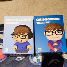 Youtooz Lunch Club Vinyl Figure 2-Pack Crying Carson #0 CallMeCarson #15 picture