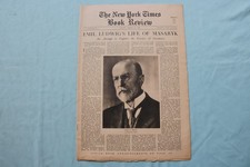 1936 MARCH 15 NEW YORK TIMES BOOK REVIEW SECTION - THOMAS G. MASARYK - NP 9169 picture