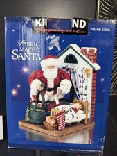 Kirkland Santa Claus Night Before Christmas Scene Holiday Display Figurine picture