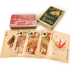Vtg Brown Bigelow Remembrance Playing Cards Jenkel Oil Co Skelly Appleton WI Box picture