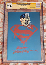 🎖🔑 Superman Special Edition #75 CGC 9.4 Signed W/ Remark Brett Breeding 2022 picture