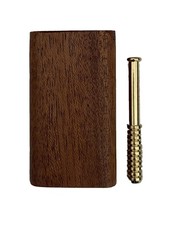 Handcrafted Mahogany Hardwood Dugout Box - Sliding Lid- Compact 3 1/2” Size picture